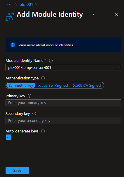 Add module to the IoT Device