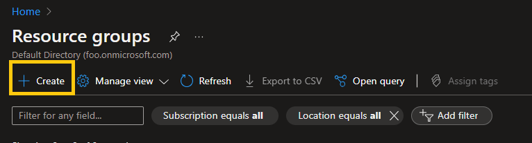 Azure resource group