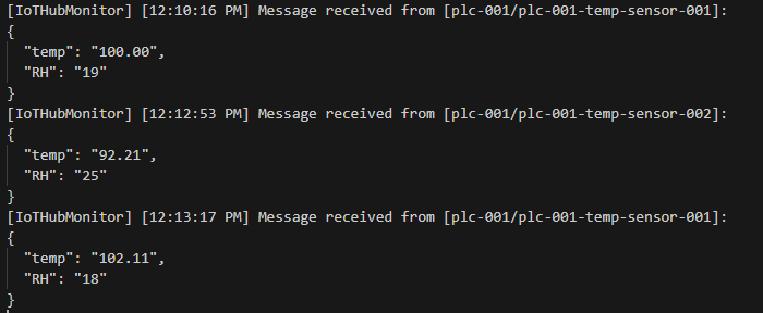 Monitor Published Messages all modules